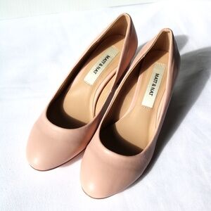 MATT & NAT 'Abelia' Vegan Heels Blossom Blush Pink Mirrored Cylindrical Size 7
